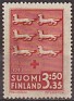 Finland 1943 Coat Of Arms 3,50 + 35 MK Red Scott B54. Finlandia B54. Uploaded by susofe